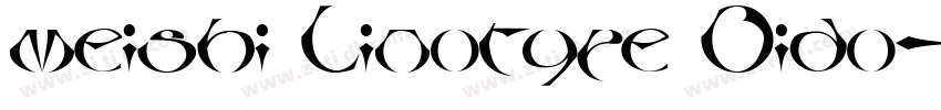 meishi Linotype Dido字体转换